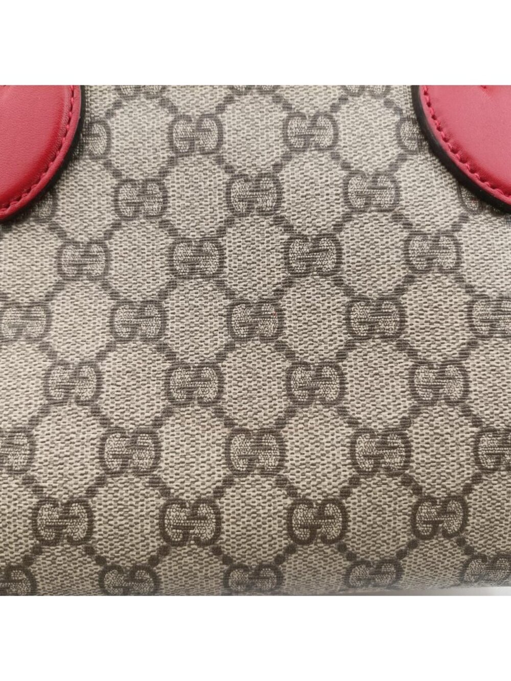 Gucci GG Supreme Beige Red Pink Canvas Travel - Picture 14 of 15